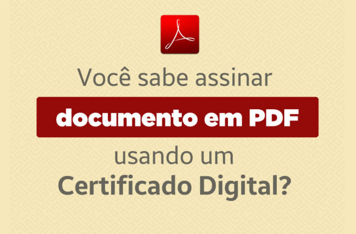 Assina documento PDF com Certificado Digital